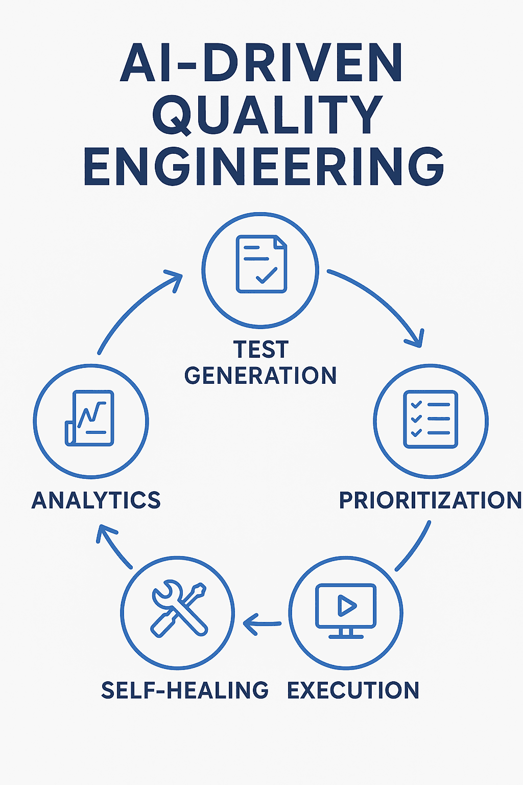 AI themed abstract illustration representing quality engineering